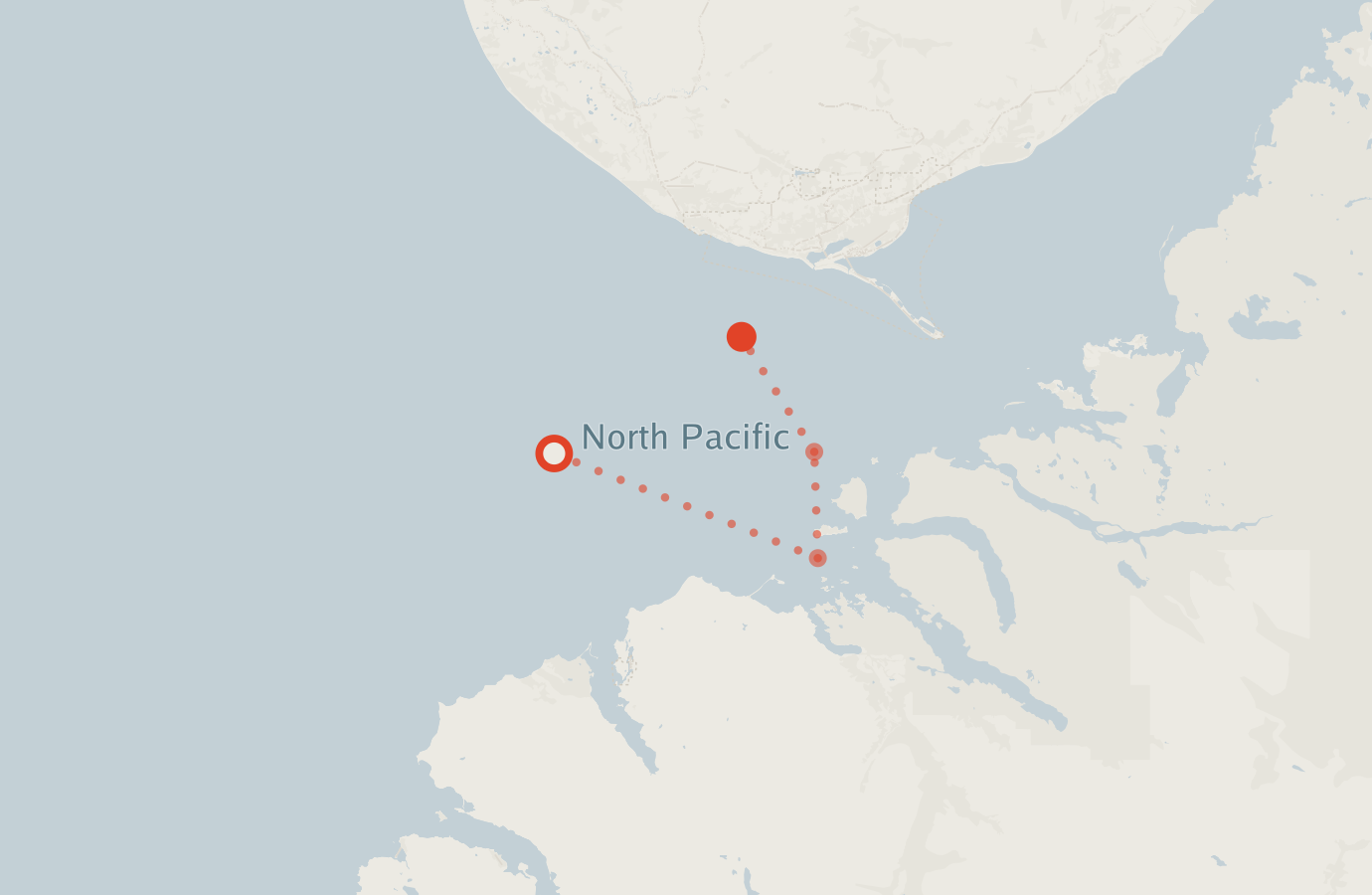 Activity map — real sighting points on an OpenStreetMap basemap