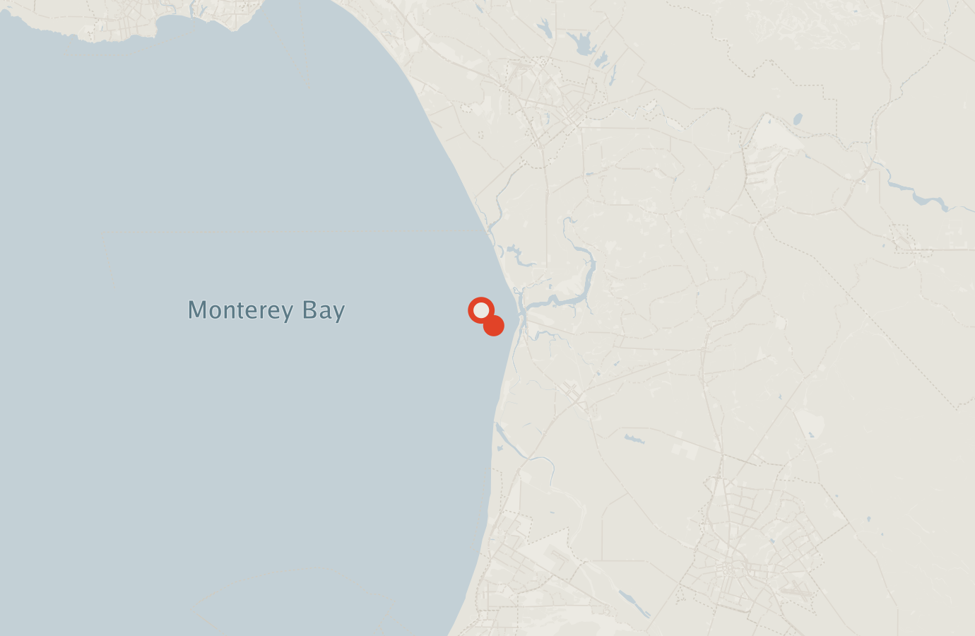 Activity map — real sighting points on an OpenStreetMap basemap
