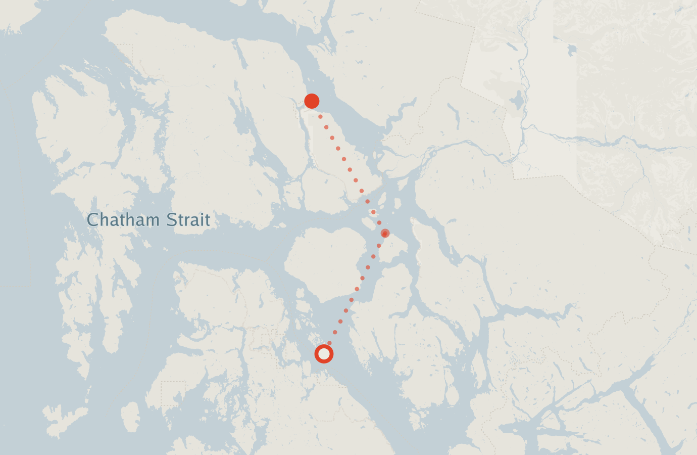 Activity map — real sighting points on an OpenStreetMap basemap
