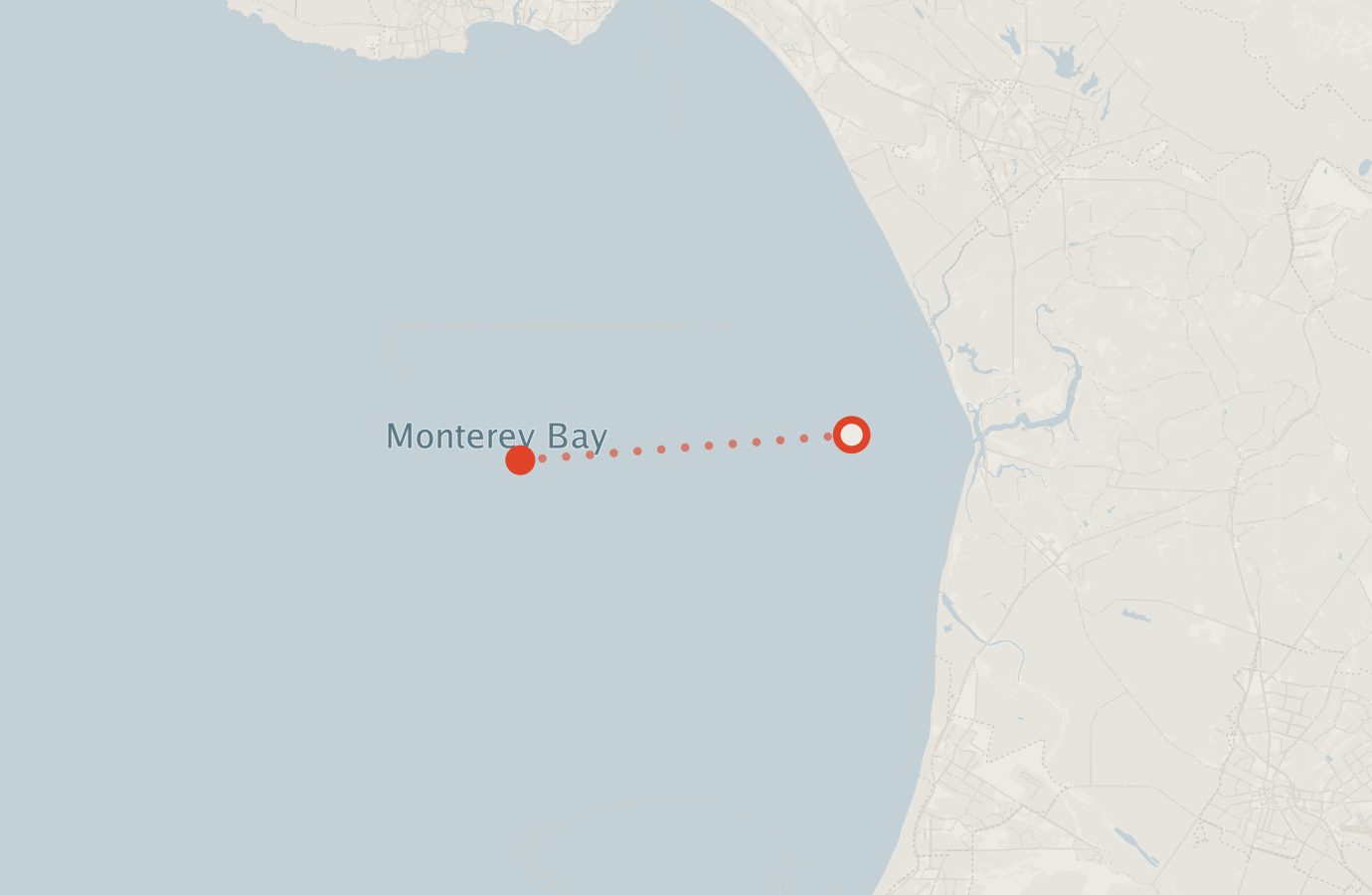 Activity map — real sighting points on an OpenStreetMap basemap