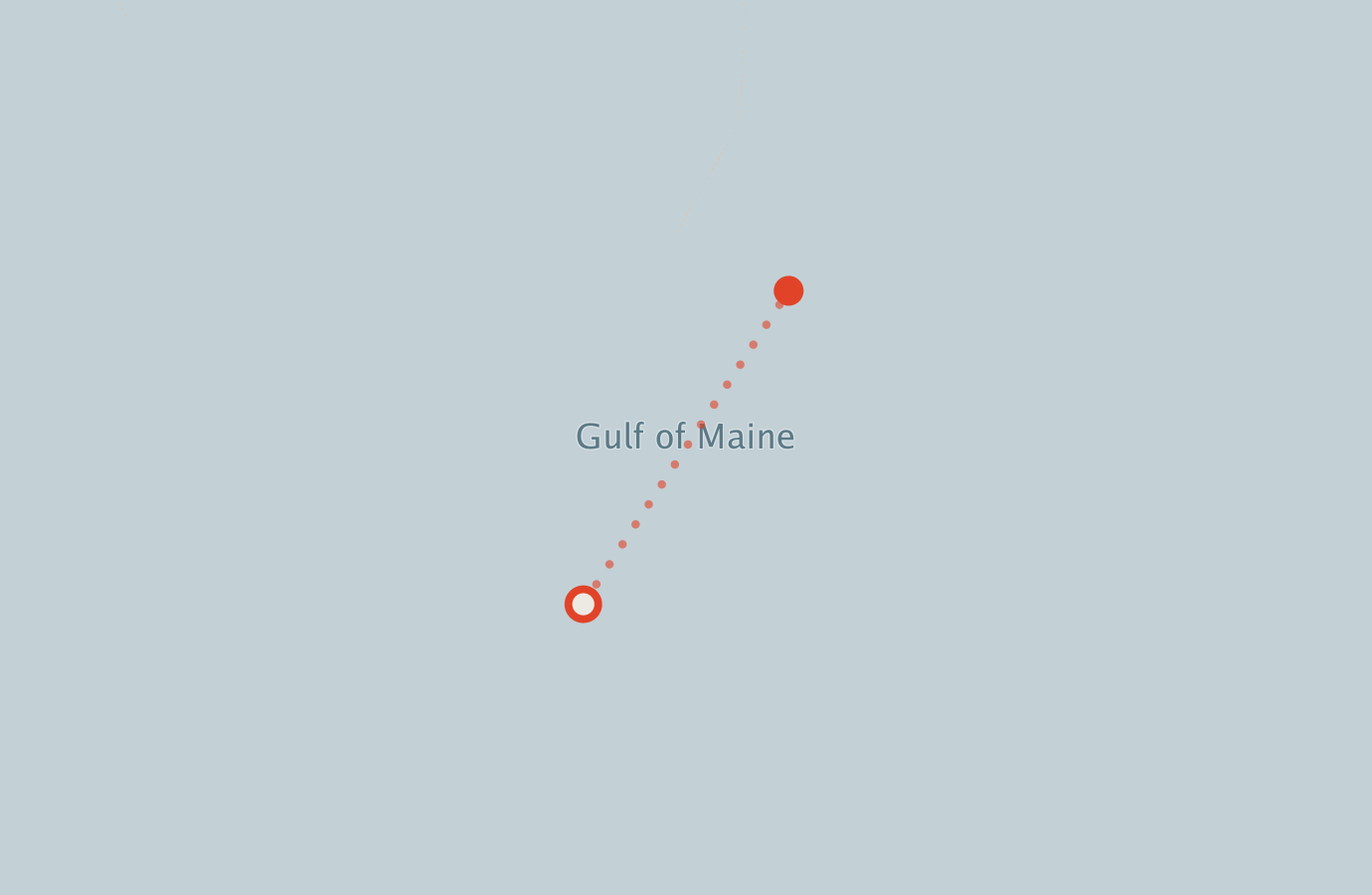 Activity map — real sighting points on an OpenStreetMap basemap