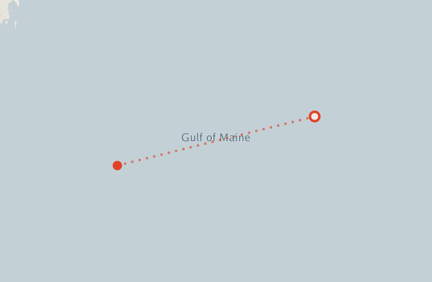 Activity map — real sighting points on an OpenStreetMap basemap
