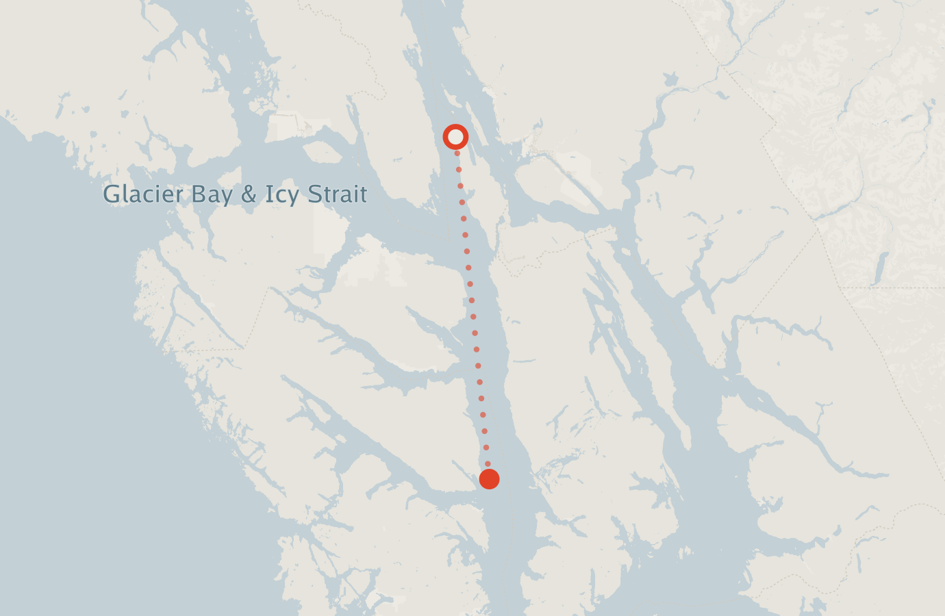 Activity map — real sighting points on an OpenStreetMap basemap