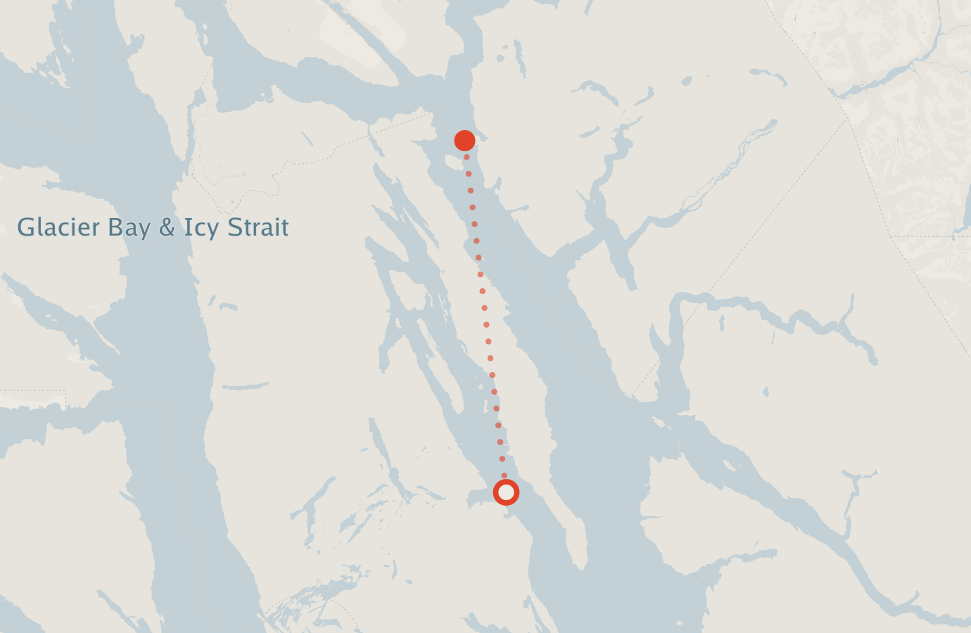 Activity map — real sighting points on an OpenStreetMap basemap