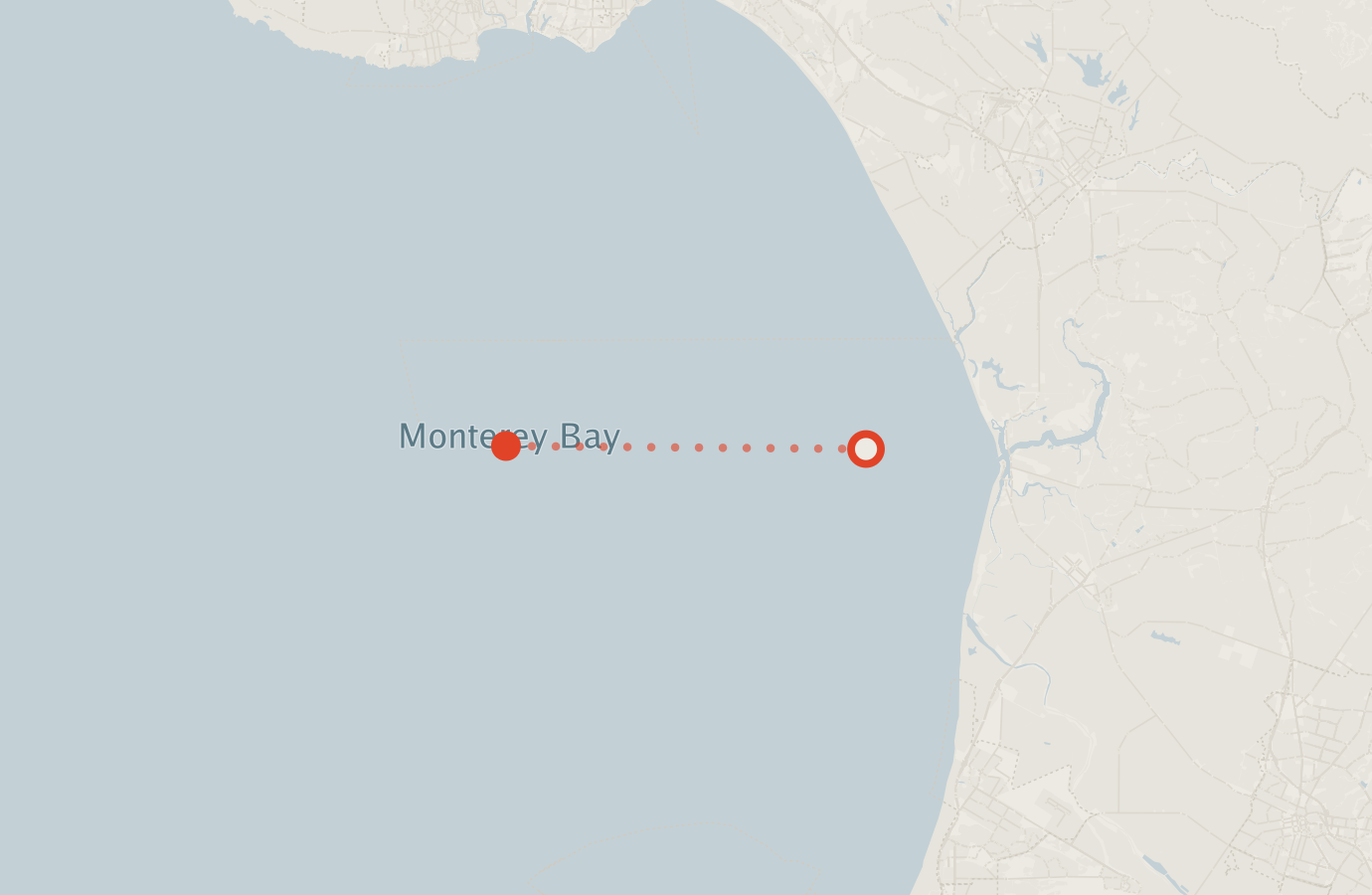 Activity map — real sighting points on an OpenStreetMap basemap