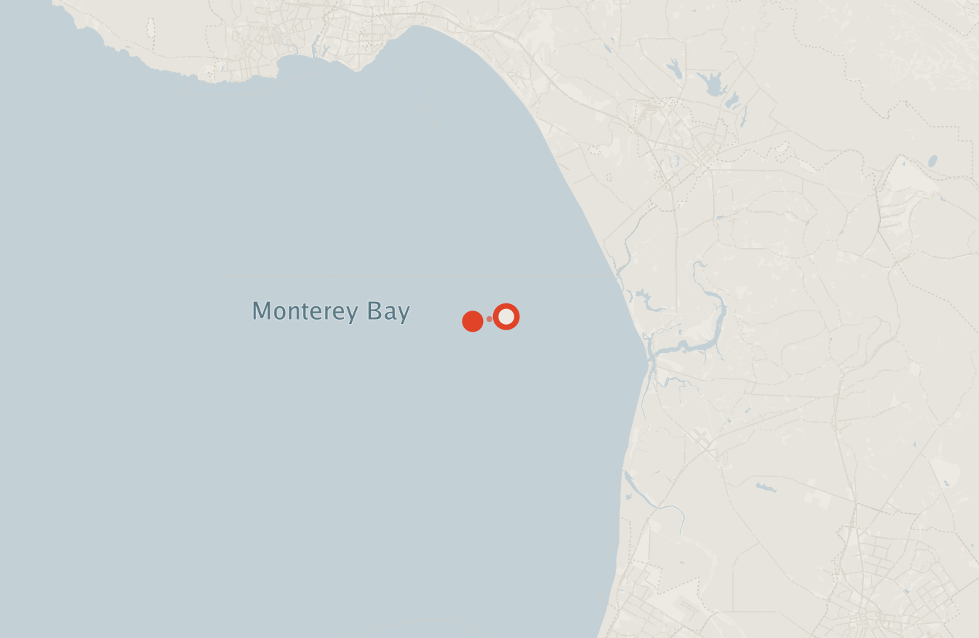 Activity map — real sighting points on an OpenStreetMap basemap