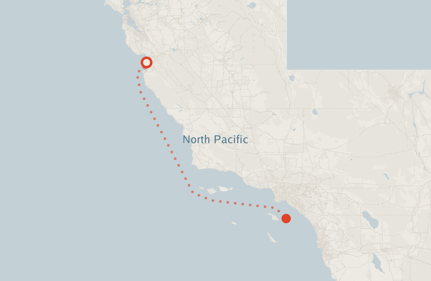 Activity map — real sighting points on an OpenStreetMap basemap