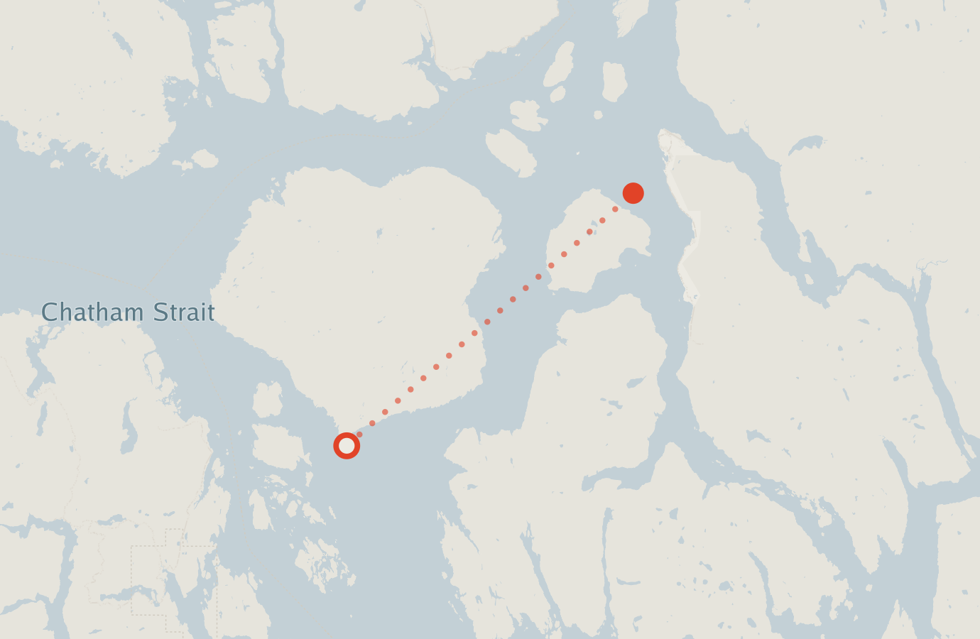 Activity map — real sighting points on an OpenStreetMap basemap