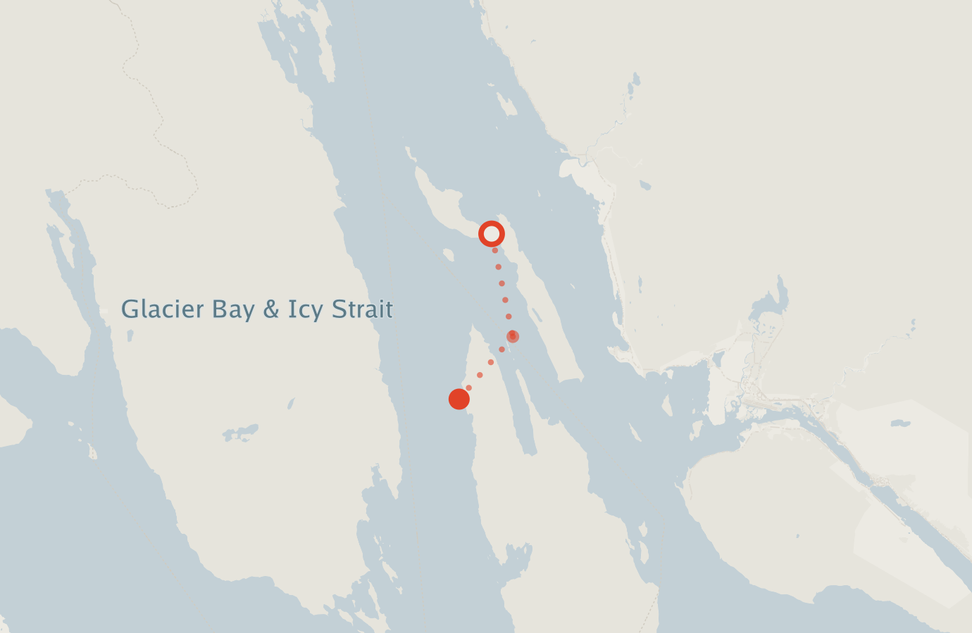 Activity map — real sighting points on an OpenStreetMap basemap