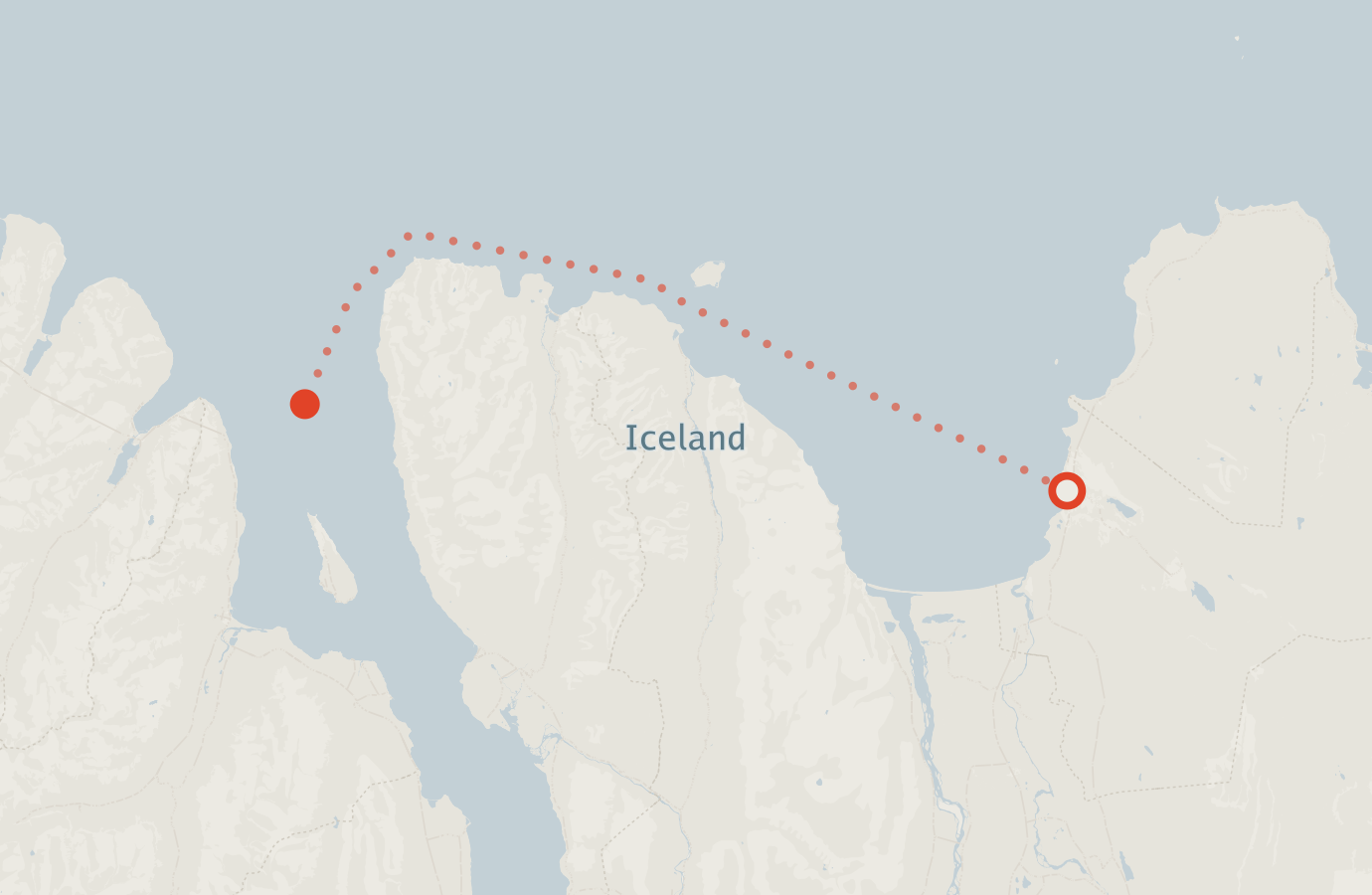 Activity map — real sighting points on an OpenStreetMap basemap