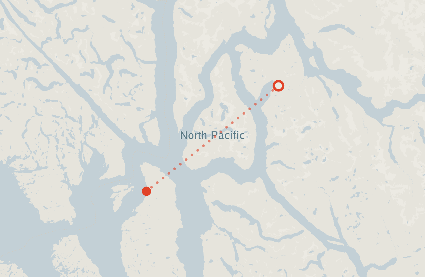 Activity map — real sighting points on an OpenStreetMap basemap