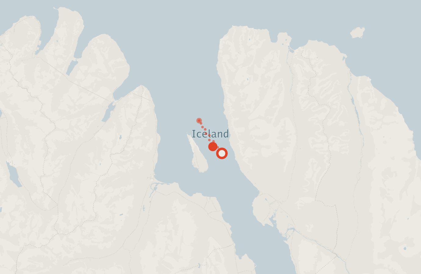 Activity map — real sighting points on an OpenStreetMap basemap