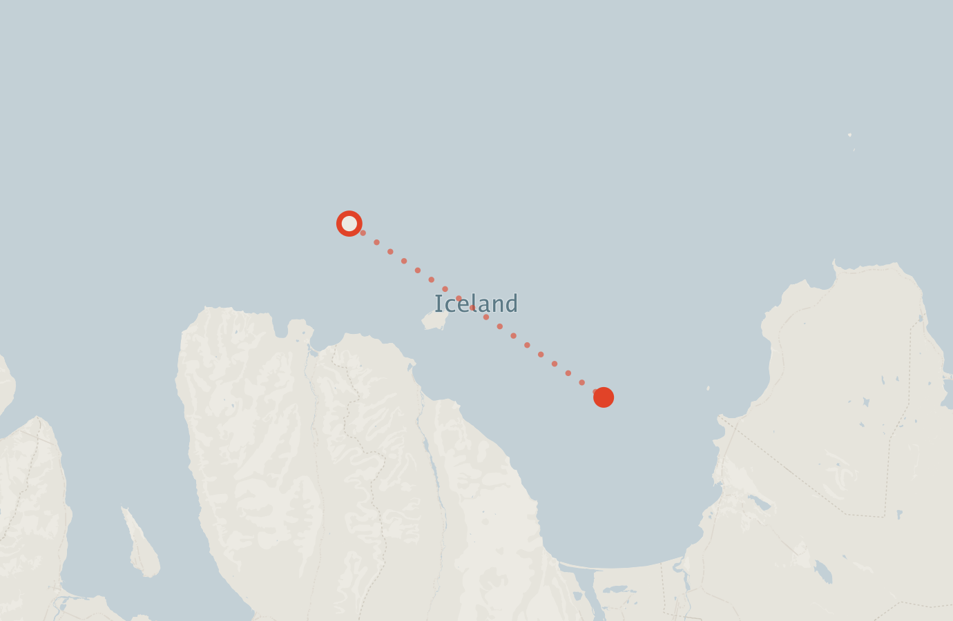 Activity map — real sighting points on an OpenStreetMap basemap