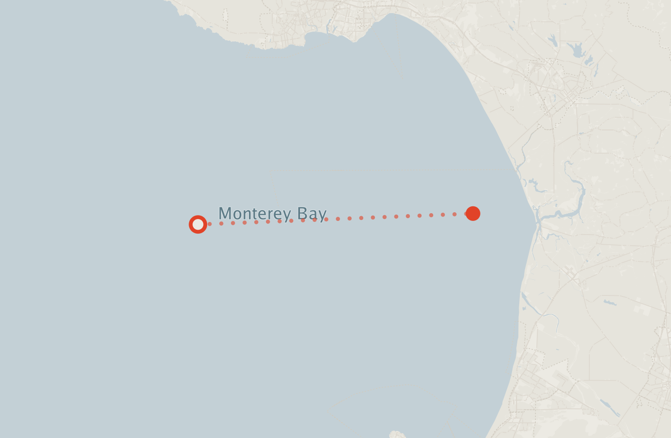Activity map — real sighting points on an OpenStreetMap basemap