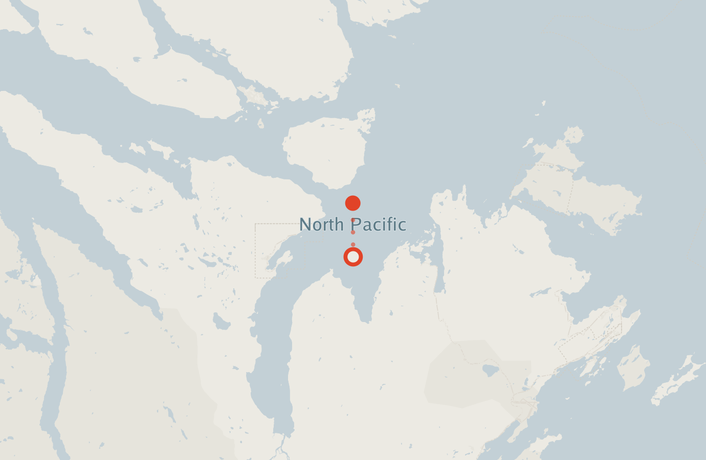 Activity map — real sighting points on an OpenStreetMap basemap