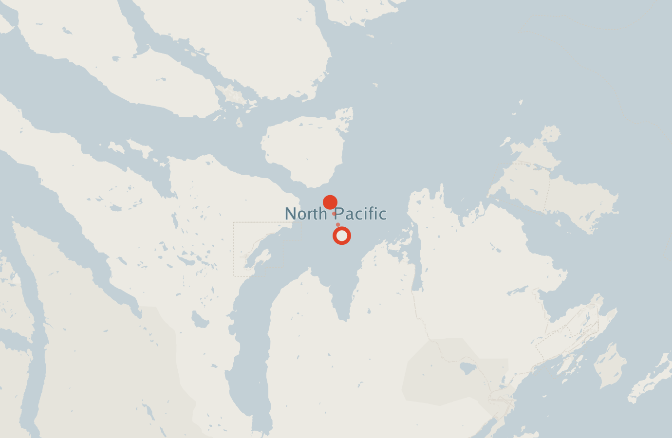 Activity map — real sighting points on an OpenStreetMap basemap