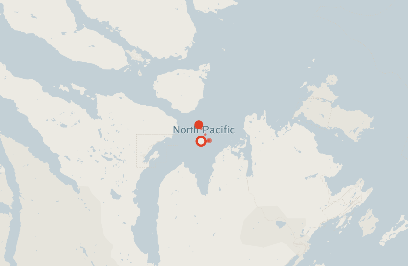 Activity map — real sighting points on an OpenStreetMap basemap