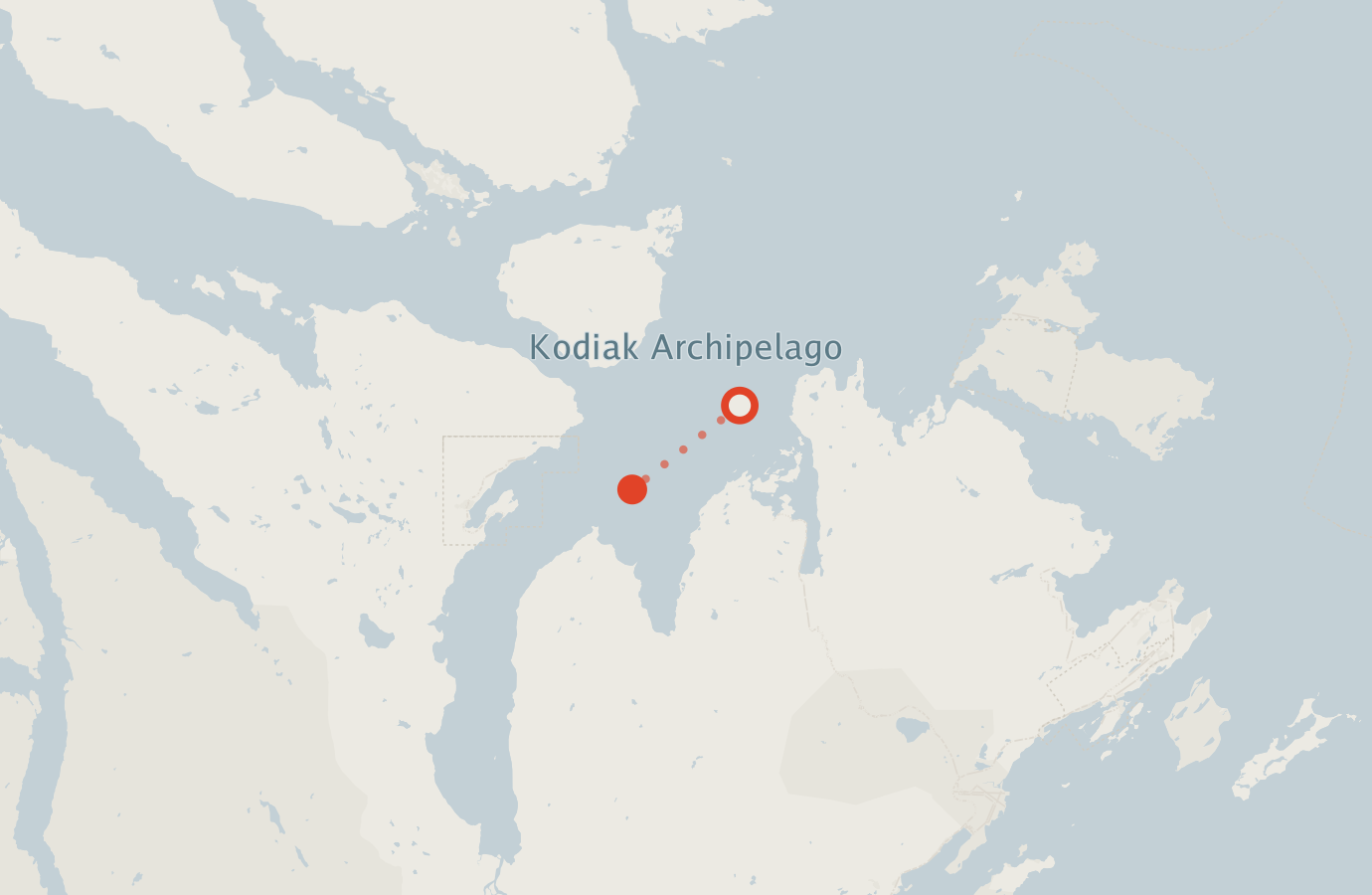Activity map — real sighting points on an OpenStreetMap basemap