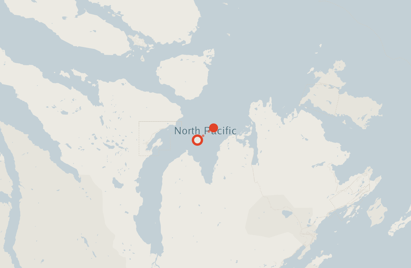 Activity map — real sighting points on an OpenStreetMap basemap