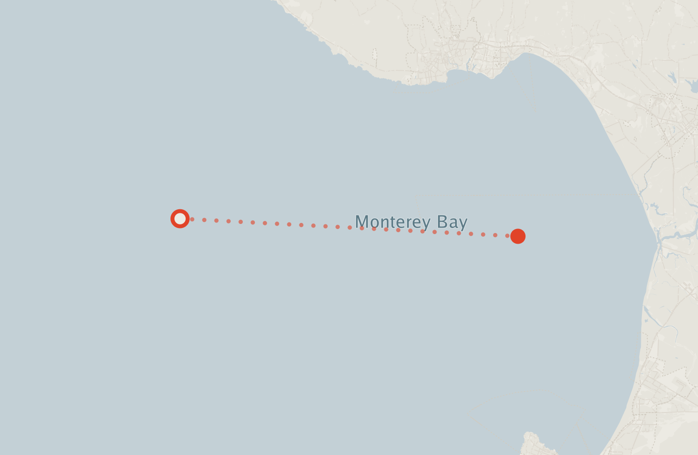 Activity map — real sighting points on an OpenStreetMap basemap