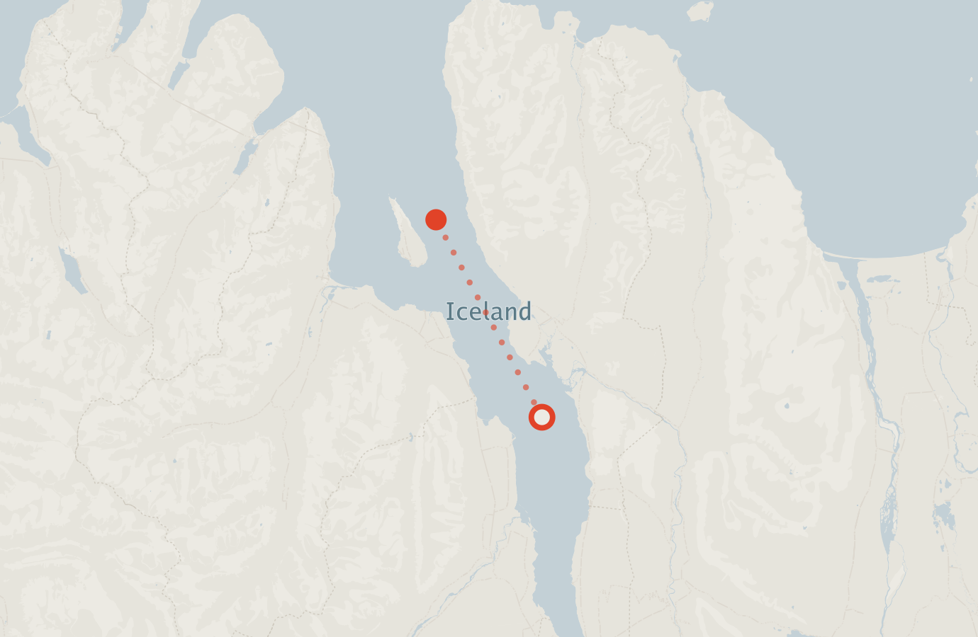 Activity map — real sighting points on an OpenStreetMap basemap