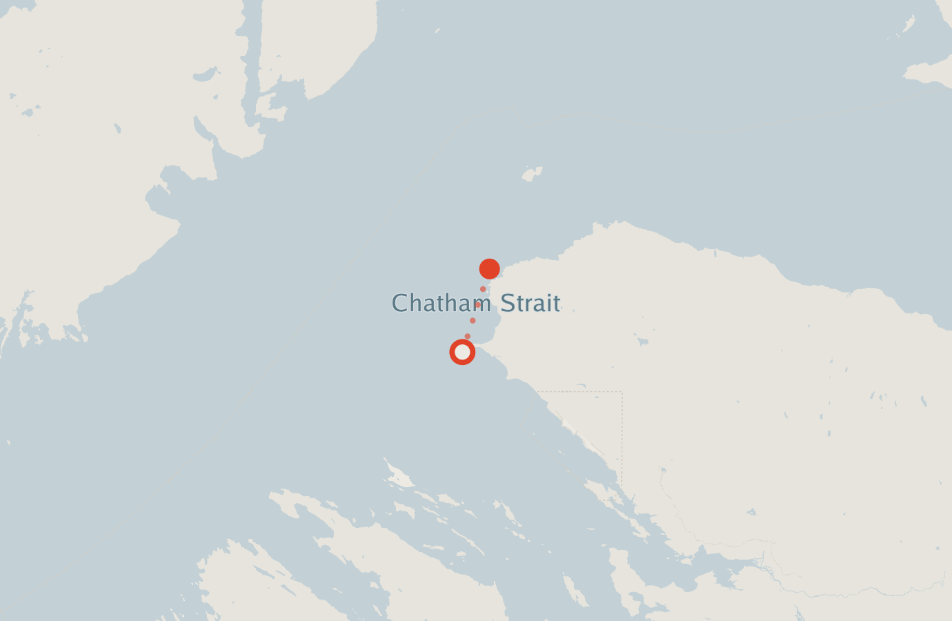 Activity map — real sighting points on an OpenStreetMap basemap